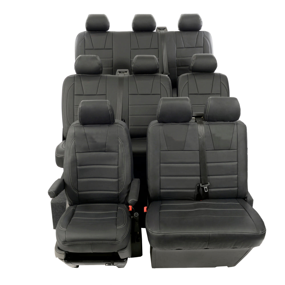 VW T6/T6.1 Shuttle Tailored Leatherette Seat Covers 2015+