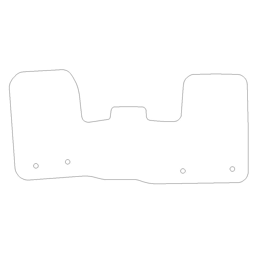 Ford Transit Custom Rubber Floor Mats (2013-2023)