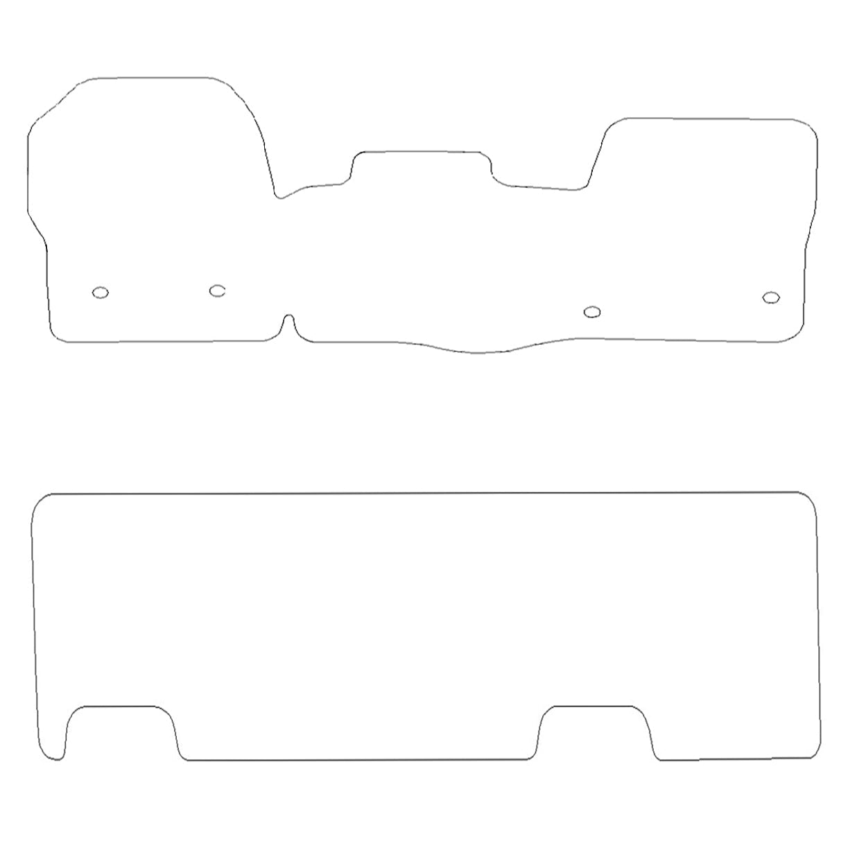 Ford Transit Custom Rubber Floor Mats (2013-2023)