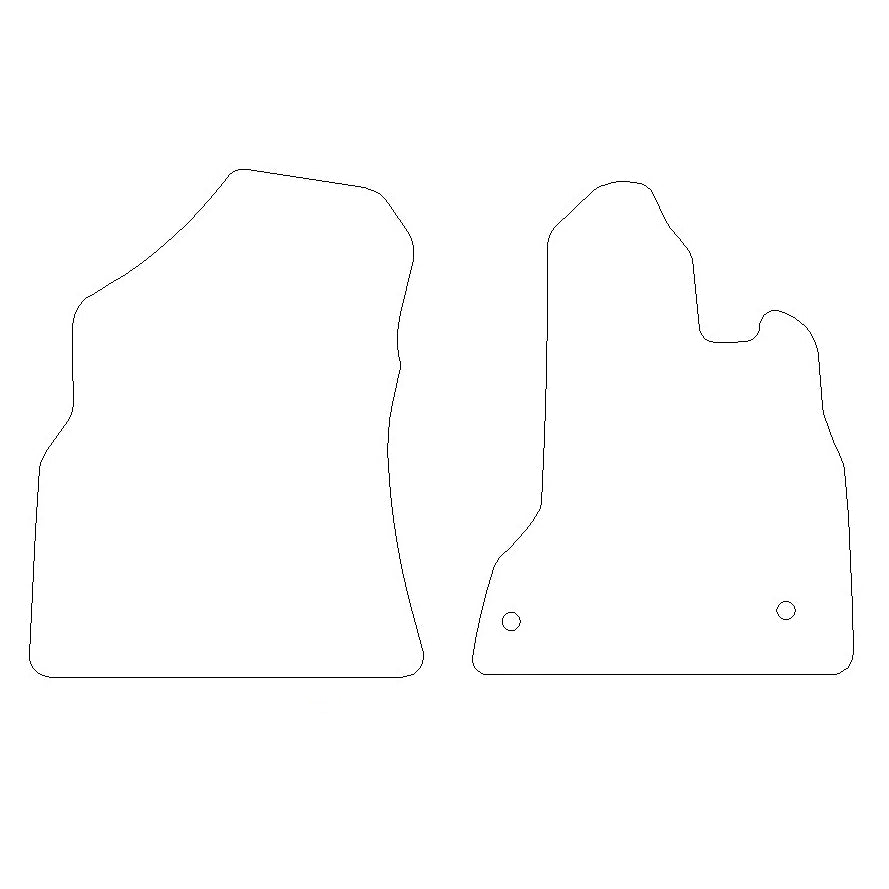 Peugeot Partner Rubber Floor Mats (2008+)