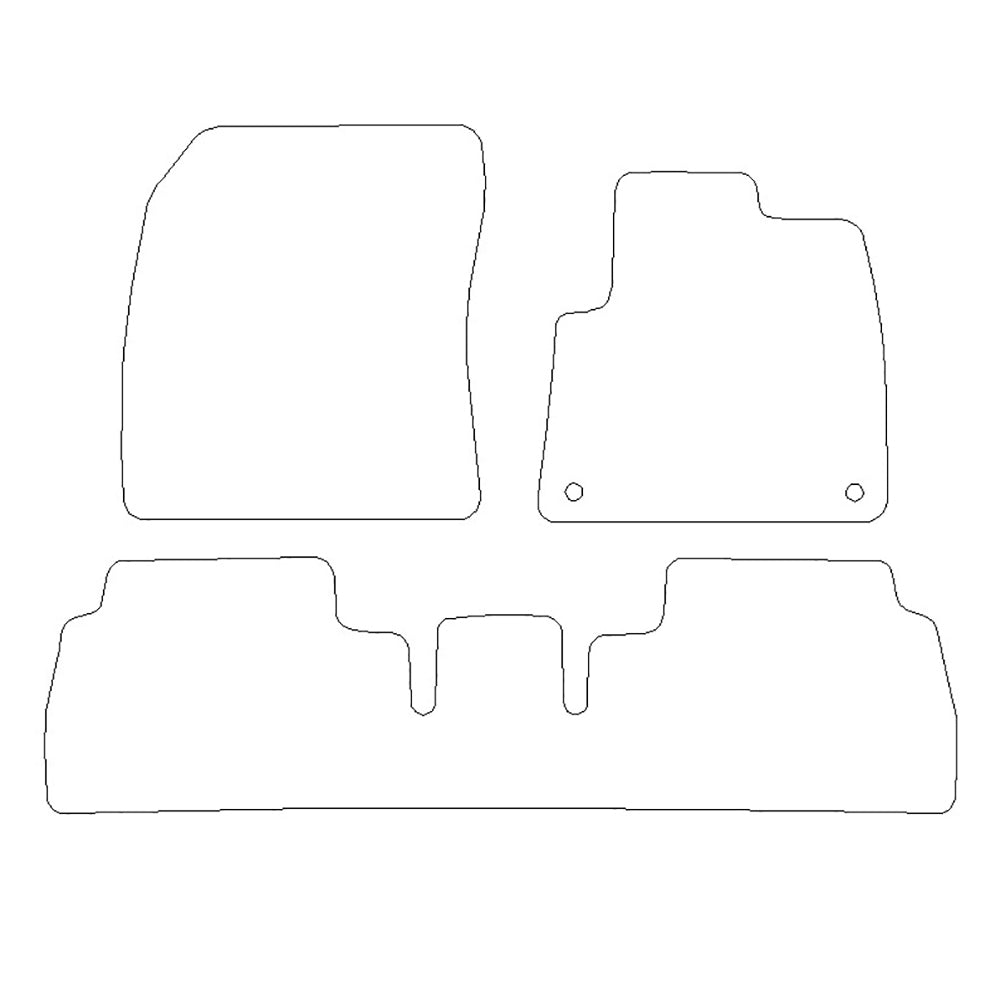 Peugeot Partner Rubber Floor Mats (2008+)