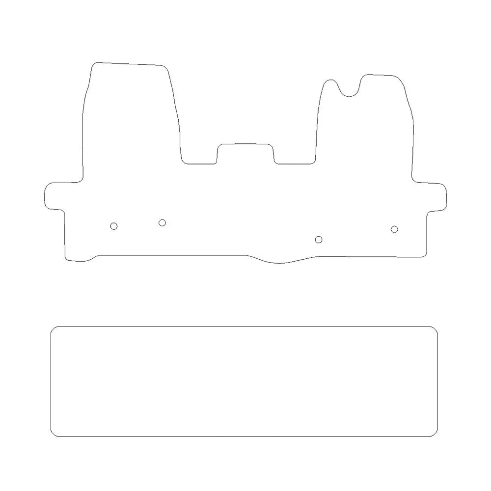 Ford Transit Van Rubber Floor Mats (2014+)