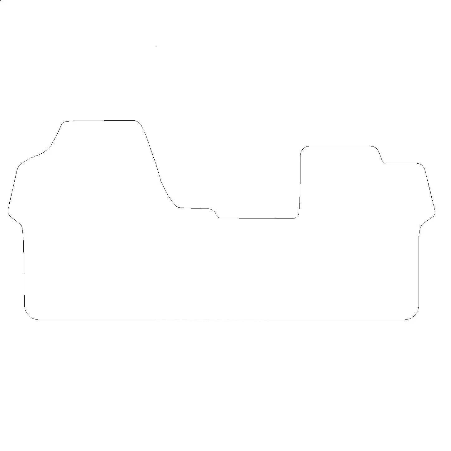 Peugeot Expert Rubber Floor Mats (Front/Cab) (2016+)