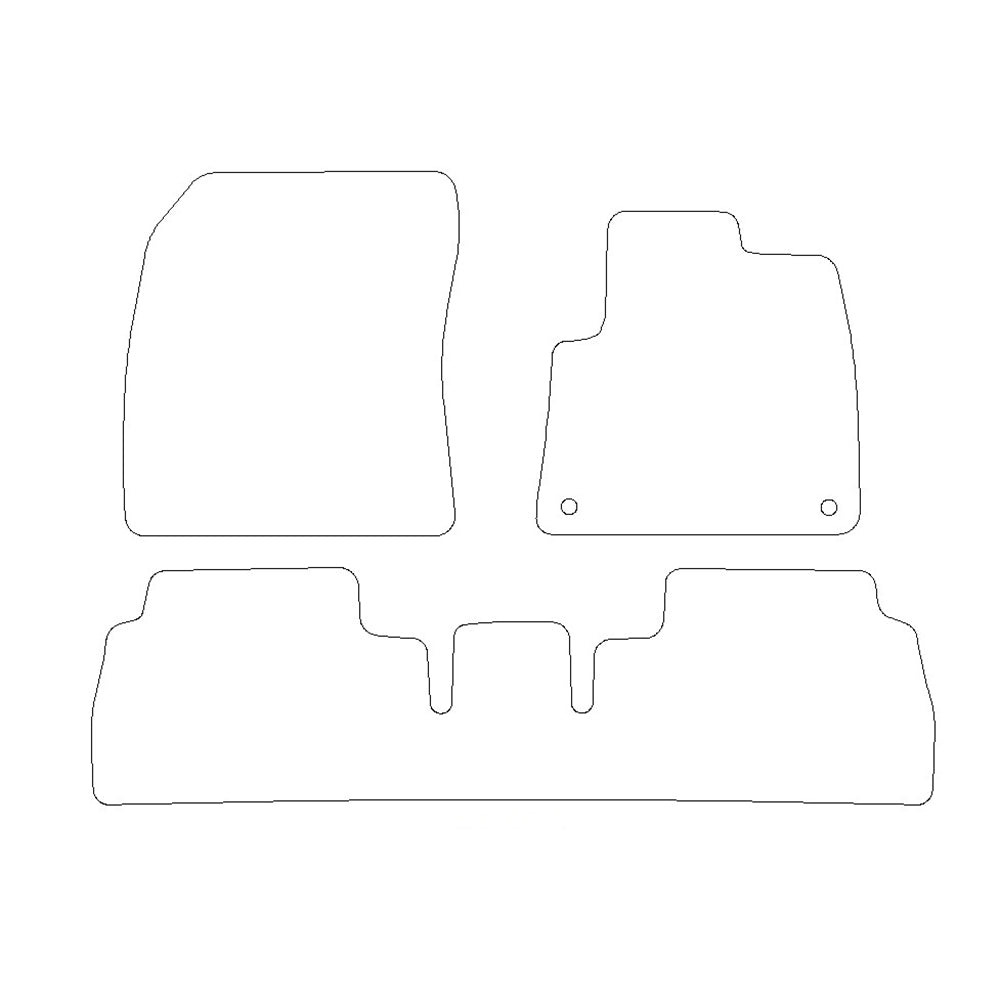Peugeot Partner Rubber Floor Mats (2008+)