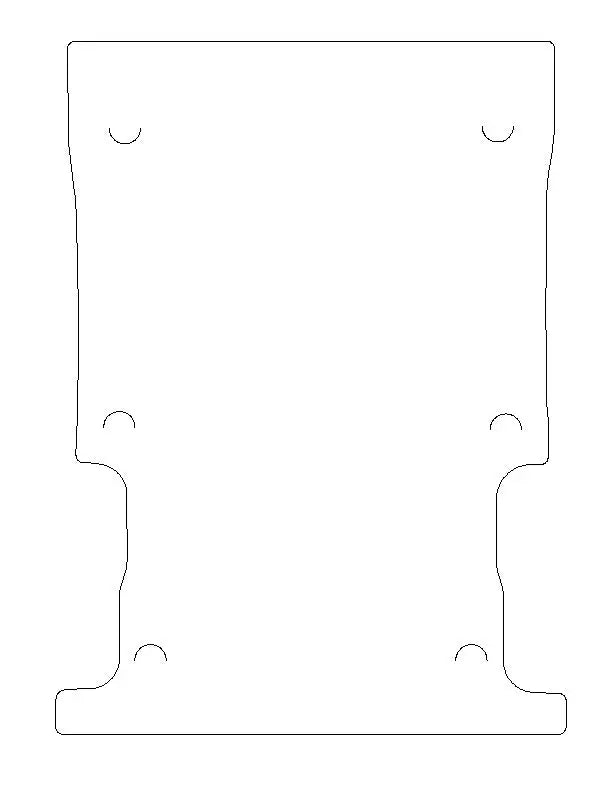 Ford Transit Connect Rubber Floor Mats (SWB/Rear) (2014+)