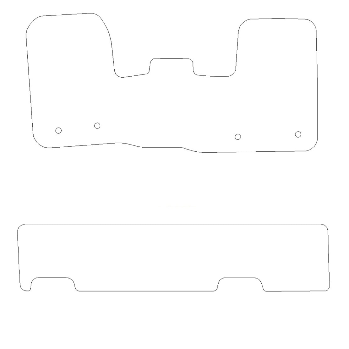 Ford Transit Custom Rubber Floor Mats (2013-2023)