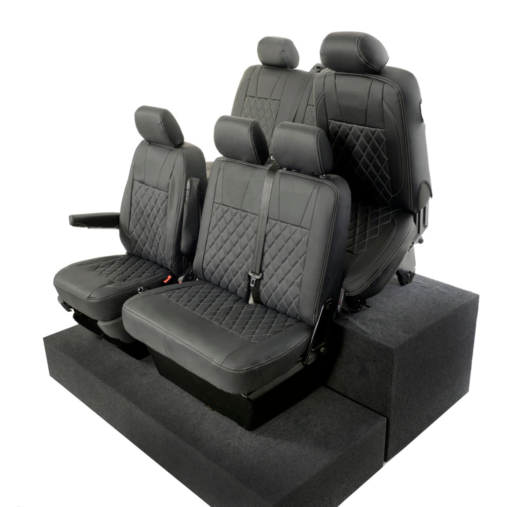 VW T6/T6.1 Transporter Tailored Leatherette Seat Covers 2015+