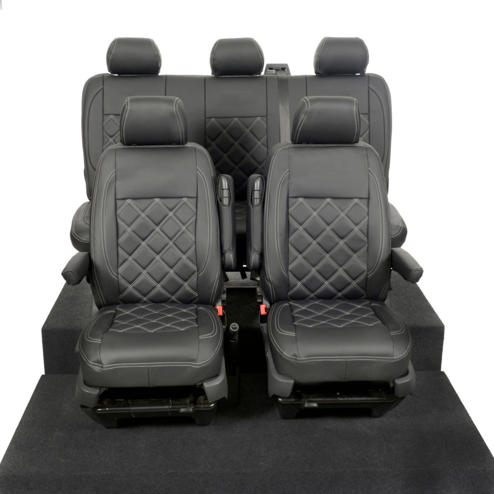 VW T6/T6.1 Transporter Tailored Leatherette Seat Covers 2015+
