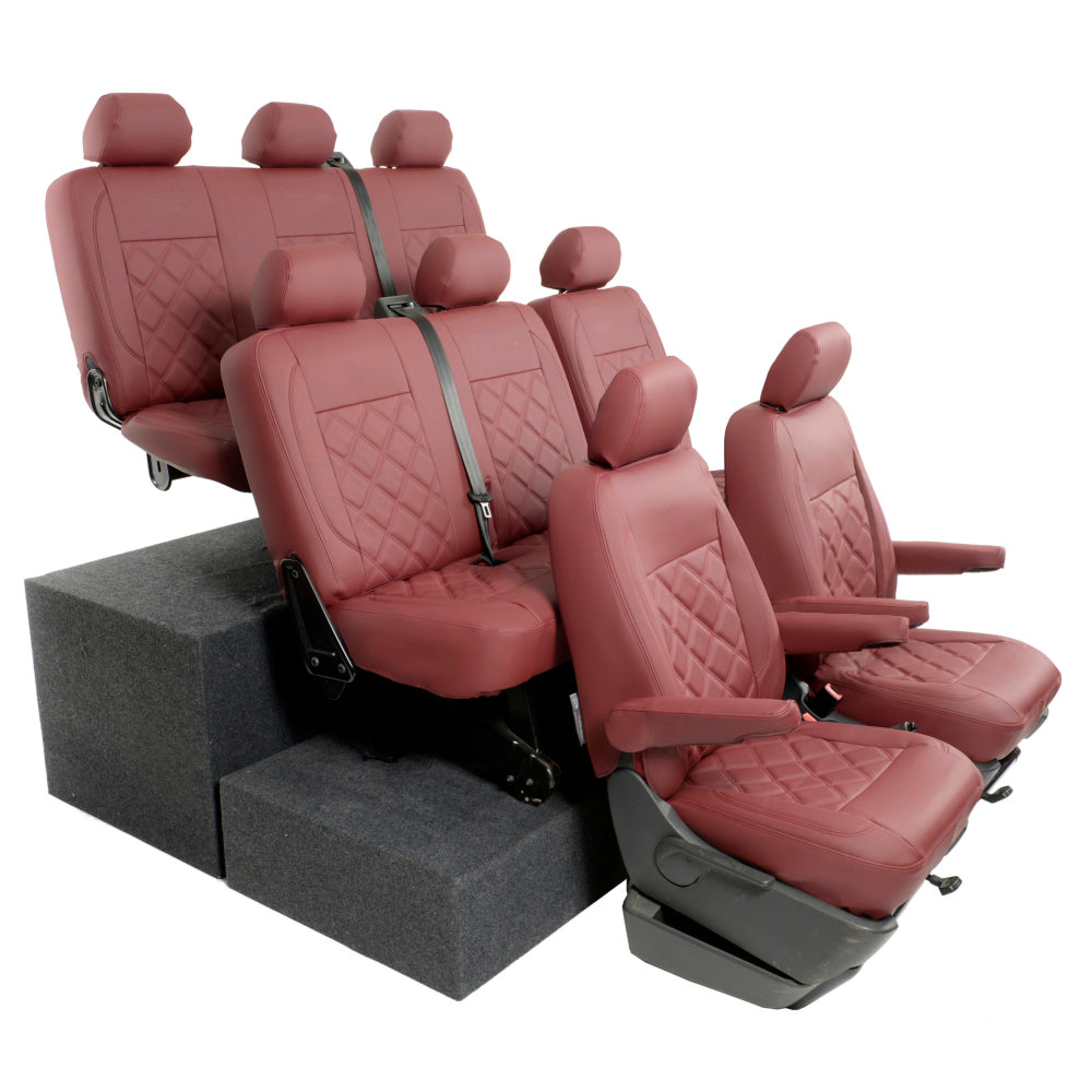VW T6/T6.1 Shuttle Tailored Leatherette Seat Covers 2015+