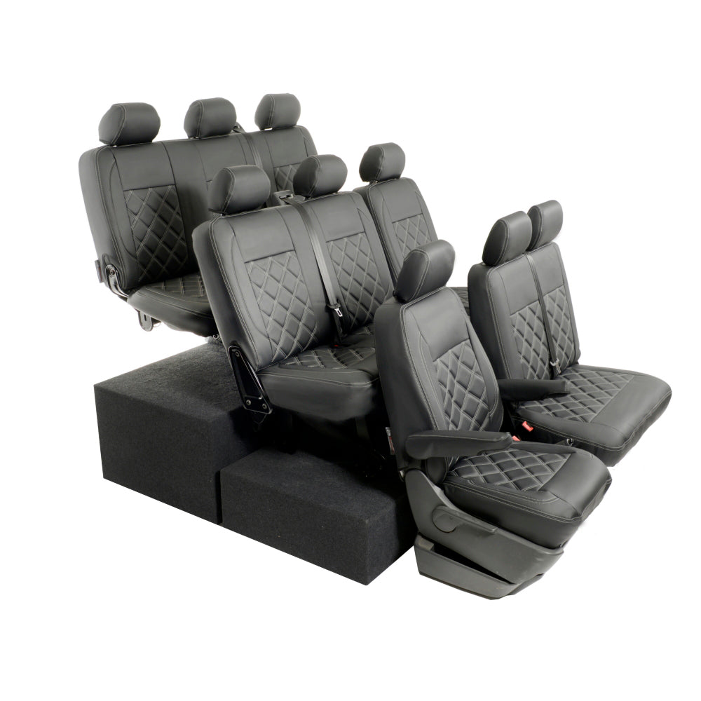 VW T6/T6.1 Shuttle Tailored Leatherette Seat Covers 2015+