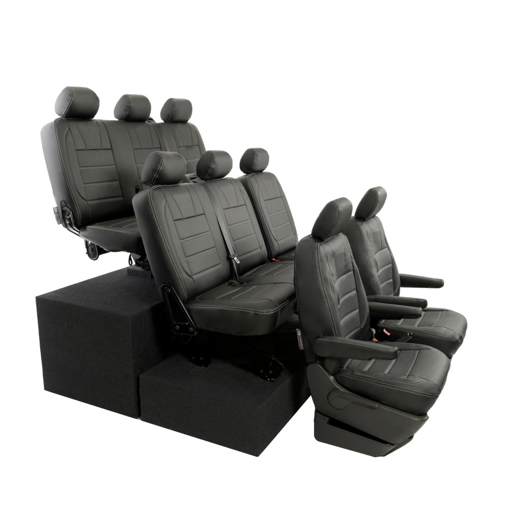VW T6/T6.1 Shuttle Tailored Leatherette Seat Covers 2015+