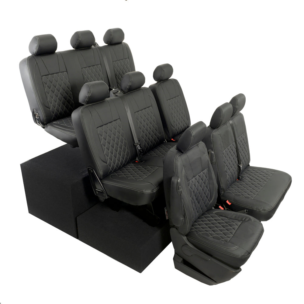VW T6/T6.1 Shuttle Tailored Leatherette Seat Covers 2015+