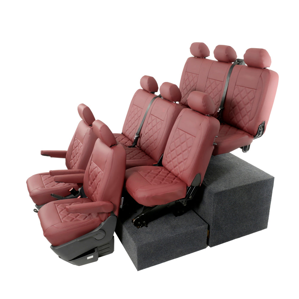 VW T6/T6.1 Shuttle Tailored Leatherette Seat Covers 2015+