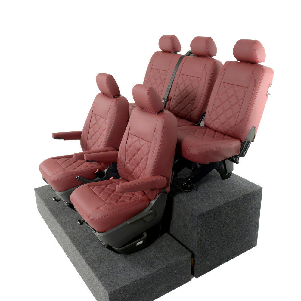 VW T6/T6.1 Transporter Tailored Leatherette Seat Covers 2015+