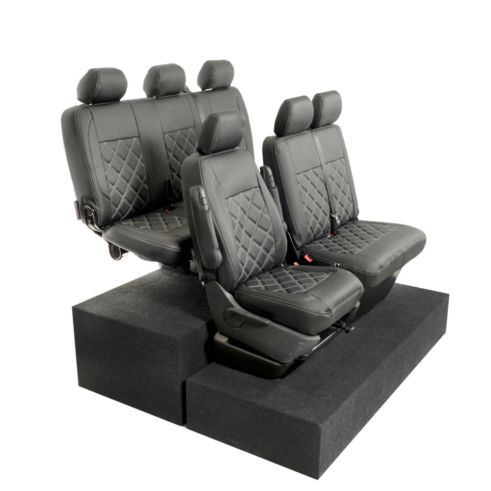 VW T6/T6.1 Transporter Tailored Leatherette Seat Covers 2015+