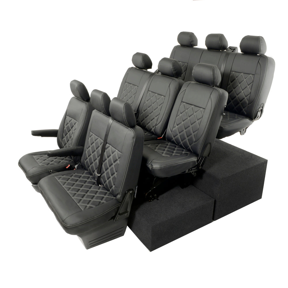 VW T6/T6.1 Shuttle Tailored Leatherette Seat Covers 2015+