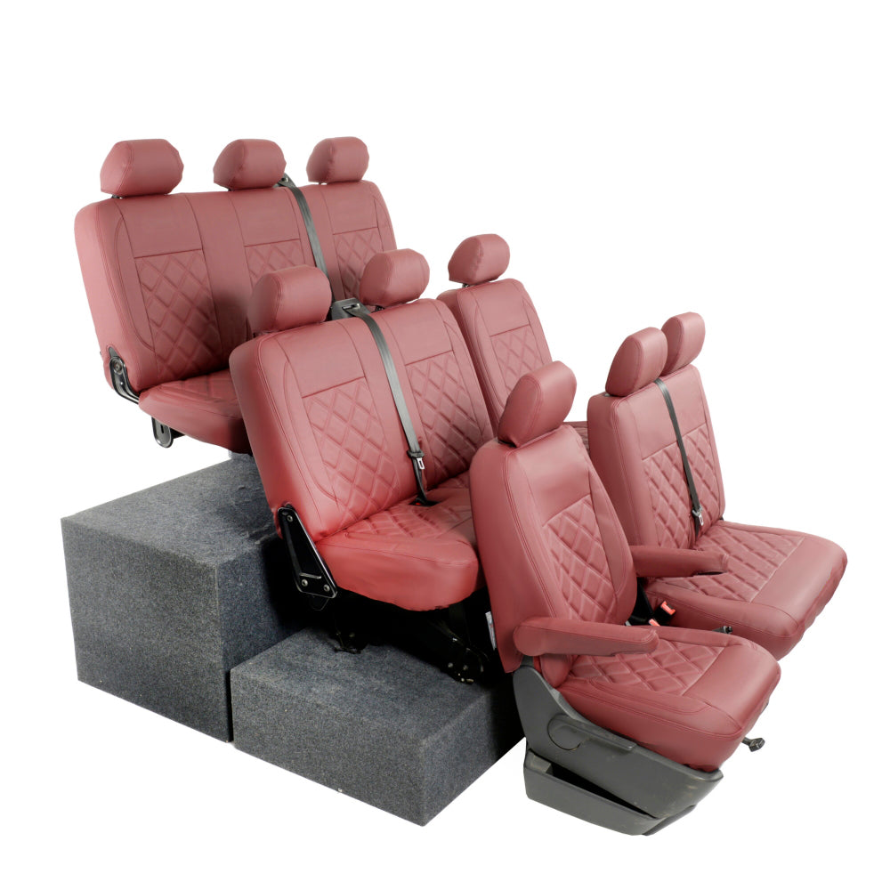 VW T6/T6.1 Shuttle Tailored Leatherette Seat Covers 2015+