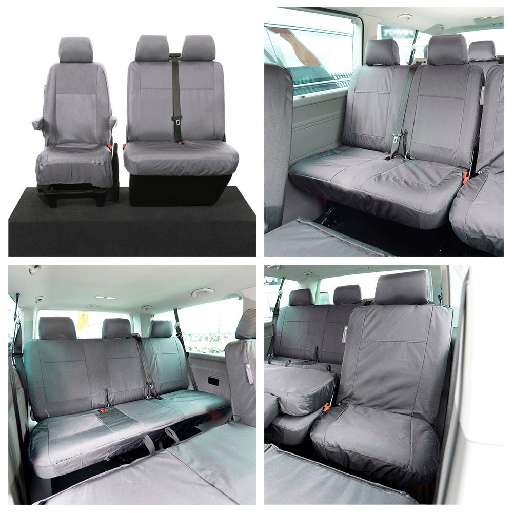 VW T6/T6.1 Shuttle Tailored Waterproof Seat Covers 2015+