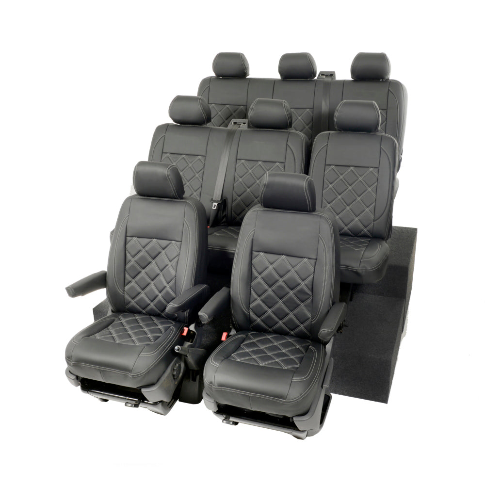 VW T6/T6.1 Shuttle Tailored Leatherette Seat Covers 2015+