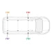 ULTI Bar Trade Steel 2 Roof Bars – Ford Transit Custom L1/L2 H1 (2023–Present)