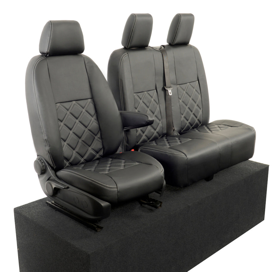 Mercedes Sprinter Van Tailored Leatherette Seat Covers 2006+