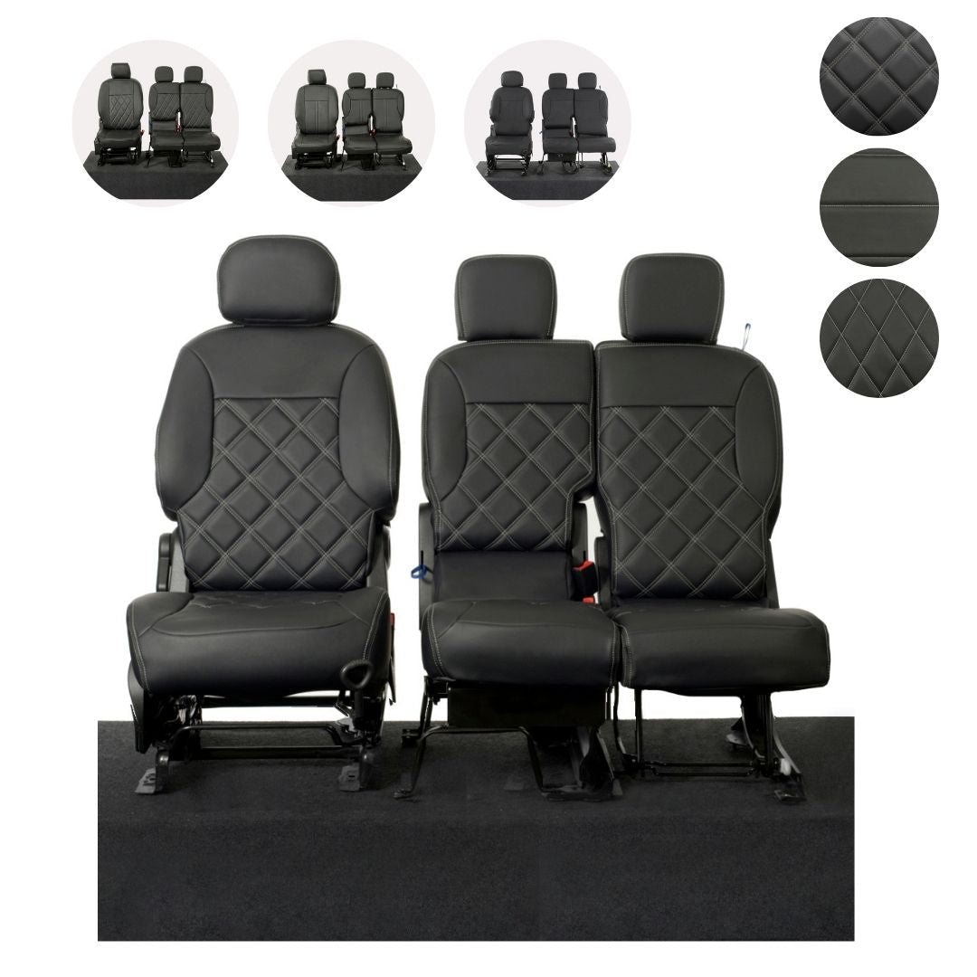 Peugeot Partner Tailored Leatherette Seat Covers 2008+