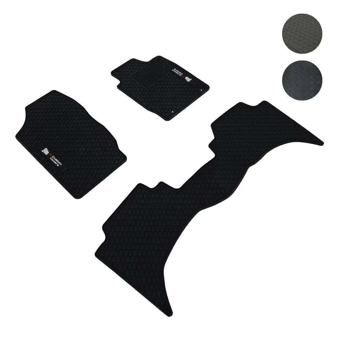 Fiat Fullback Rubber Floor Mats (Double Cab) (2017+)