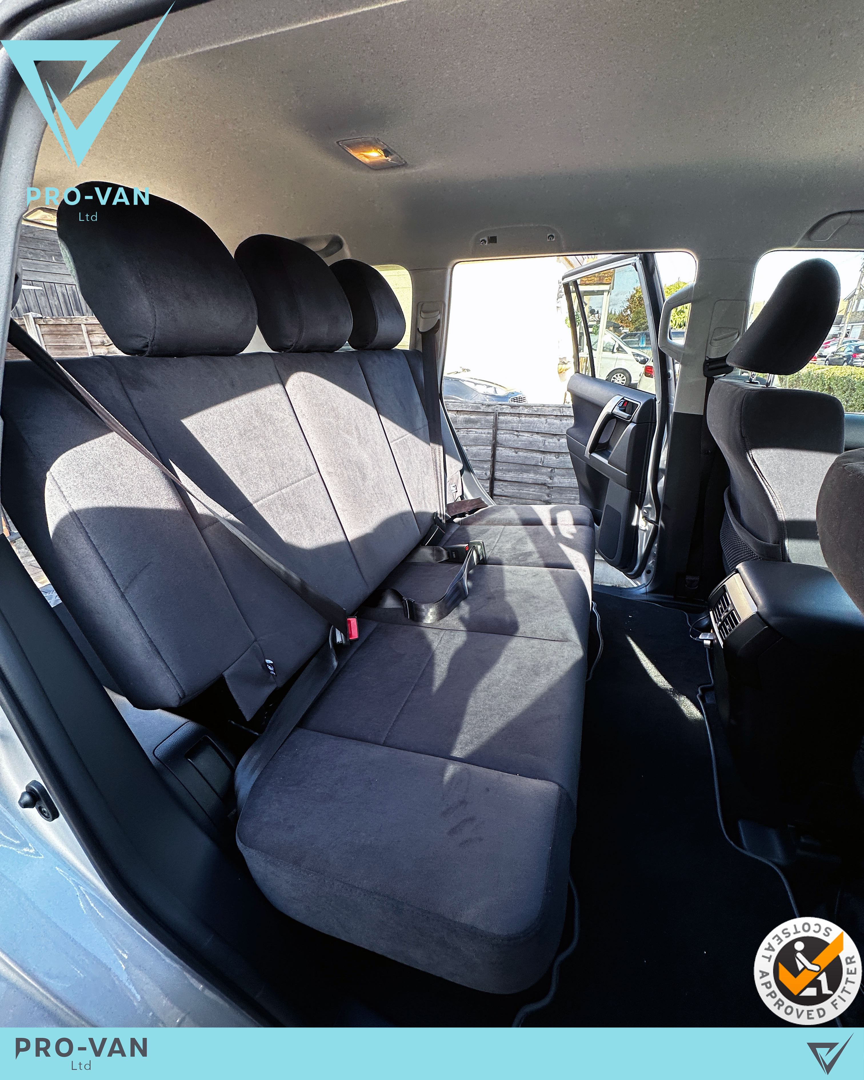 Toyota Land Cruiser Commercial LWB Rear Seat Conversion