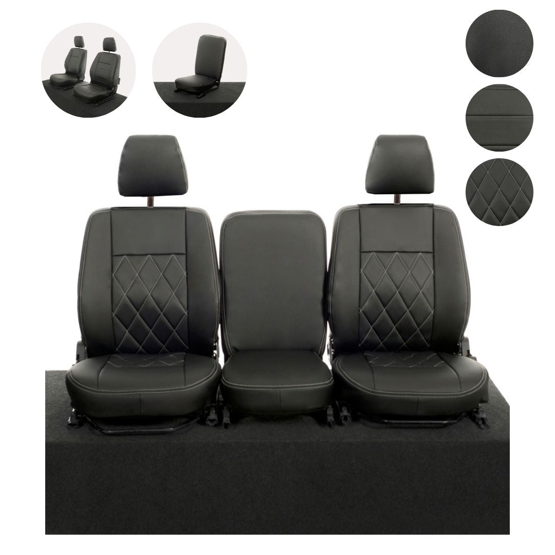 Fits Land Rover Defender 90/110 Tailored Leatherette Seat Covers (1987-2006)