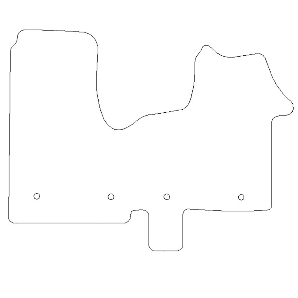 Renault Trafic Rubber Floor Mats (2014+)