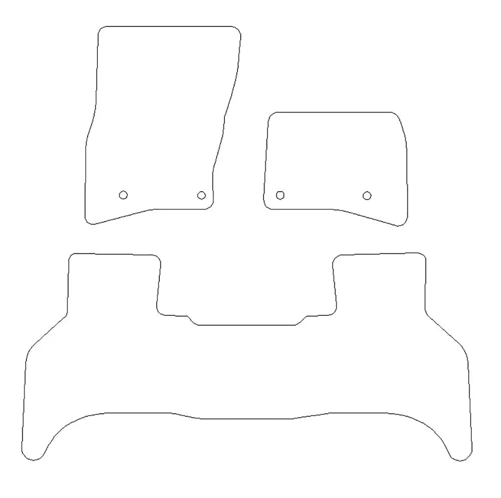 Fits Land Rover Defender 110 Rubber Floor Mats (2020+)