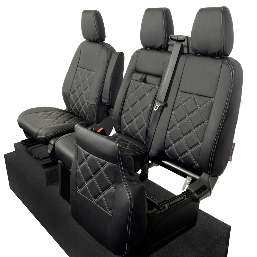 Ford Transit Custom Tailored Leatherette Seat Covers (2013-2023)