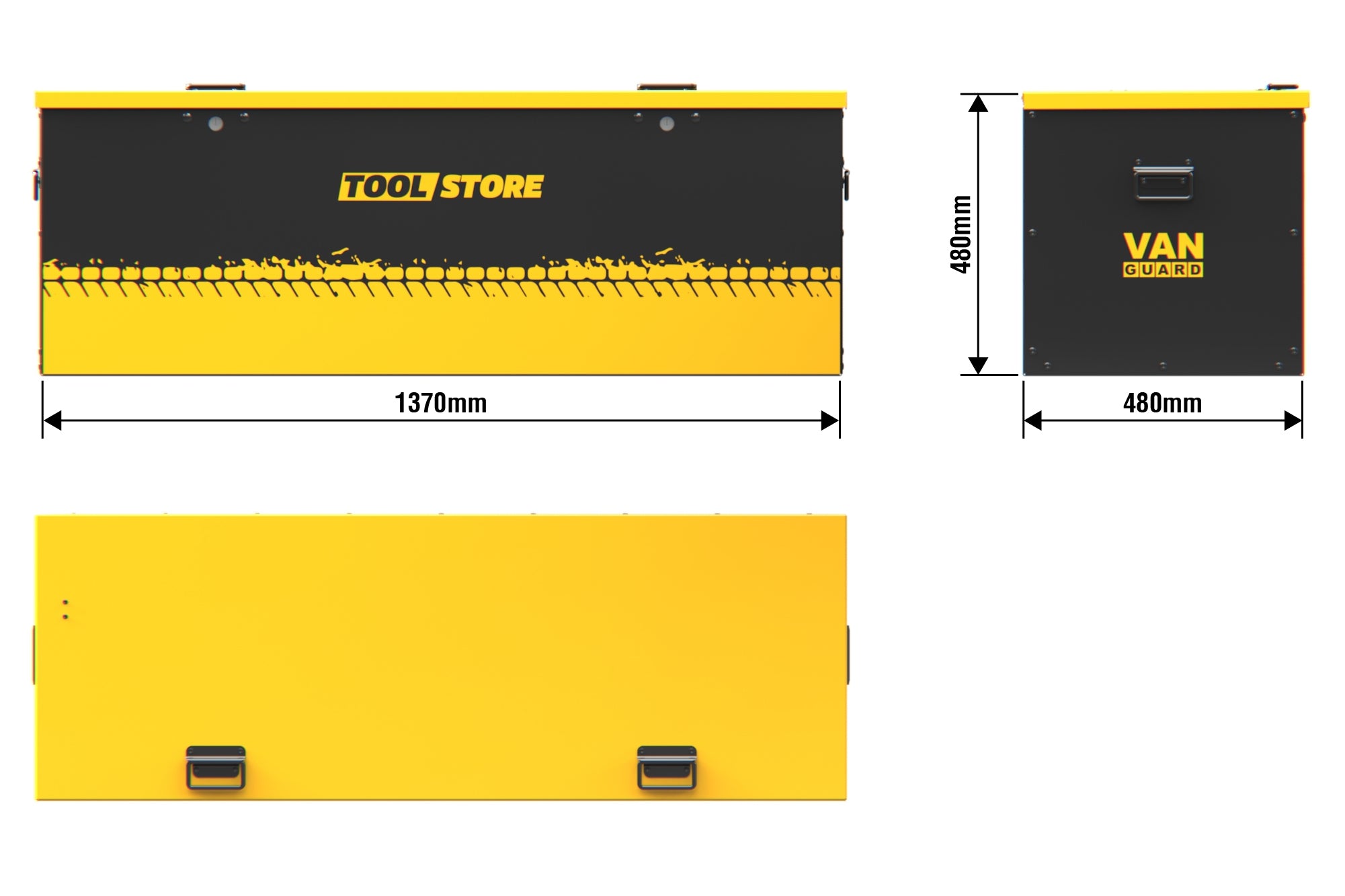 Tool Store Large VG500L 1370mm x 480mm x 480mm (Includes Dual integrated lock)
