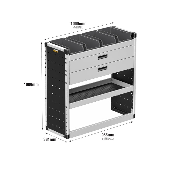 Gold Van Racking – Nearside for Ford Transit Custom L1H1 (2023–Present)