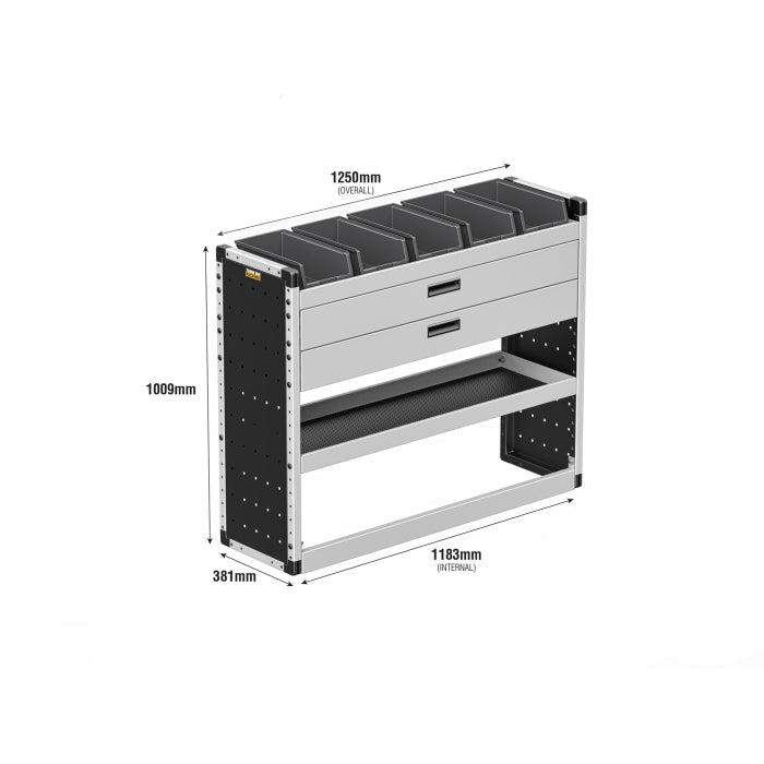 Gold Van Racking – Complete Kit for Ford Transit Custom L2H1 (2023–Present)
