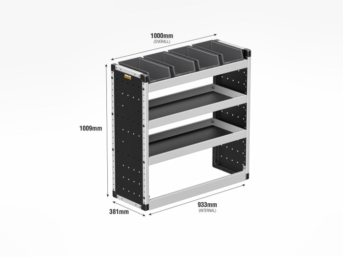 Silver Van Racking – Nearside for Ford Transit Custom L1H1 (2023–Present)