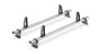 ULTI Bar+ Aluminium 2 Roof Bars – Ford Transit Custom L1/L2 H1 (2023–Present)
