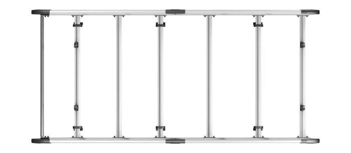 ULTI Rack+ Aluminium 6-Bar Roof Rack – Ford Transit Custom L1H1 (2023–Present), Twin Rear
