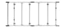 ULTI Rack+ Aluminium 6-Bar Roof Rack – Ford Transit Custom L1H1 (2023–Present), Twin Rear
