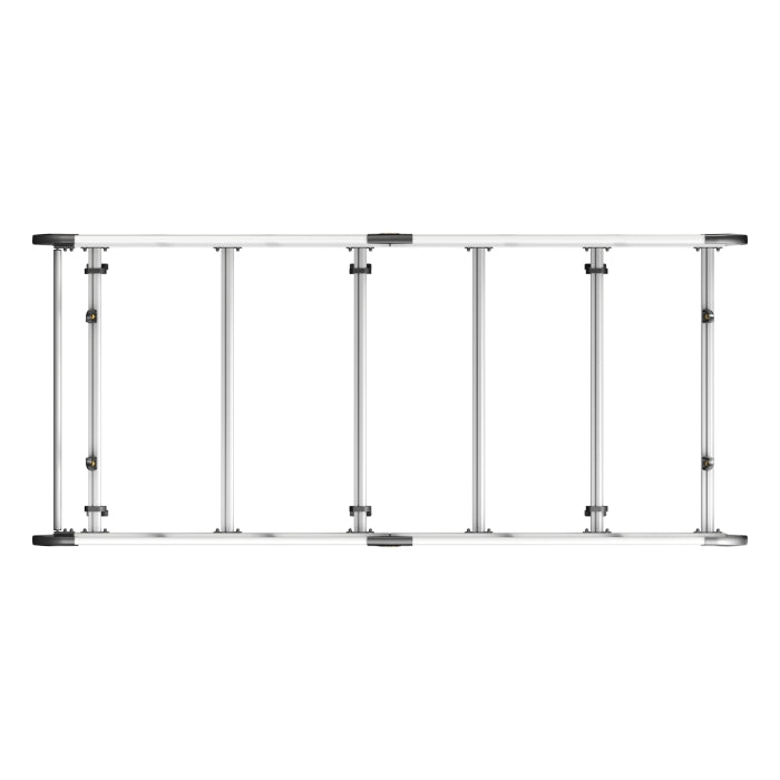 ULTI Rack+ Aluminium 6-Bar Roof Rack – Ford Transit Custom L2H1 (2023–Present), Tailgate
