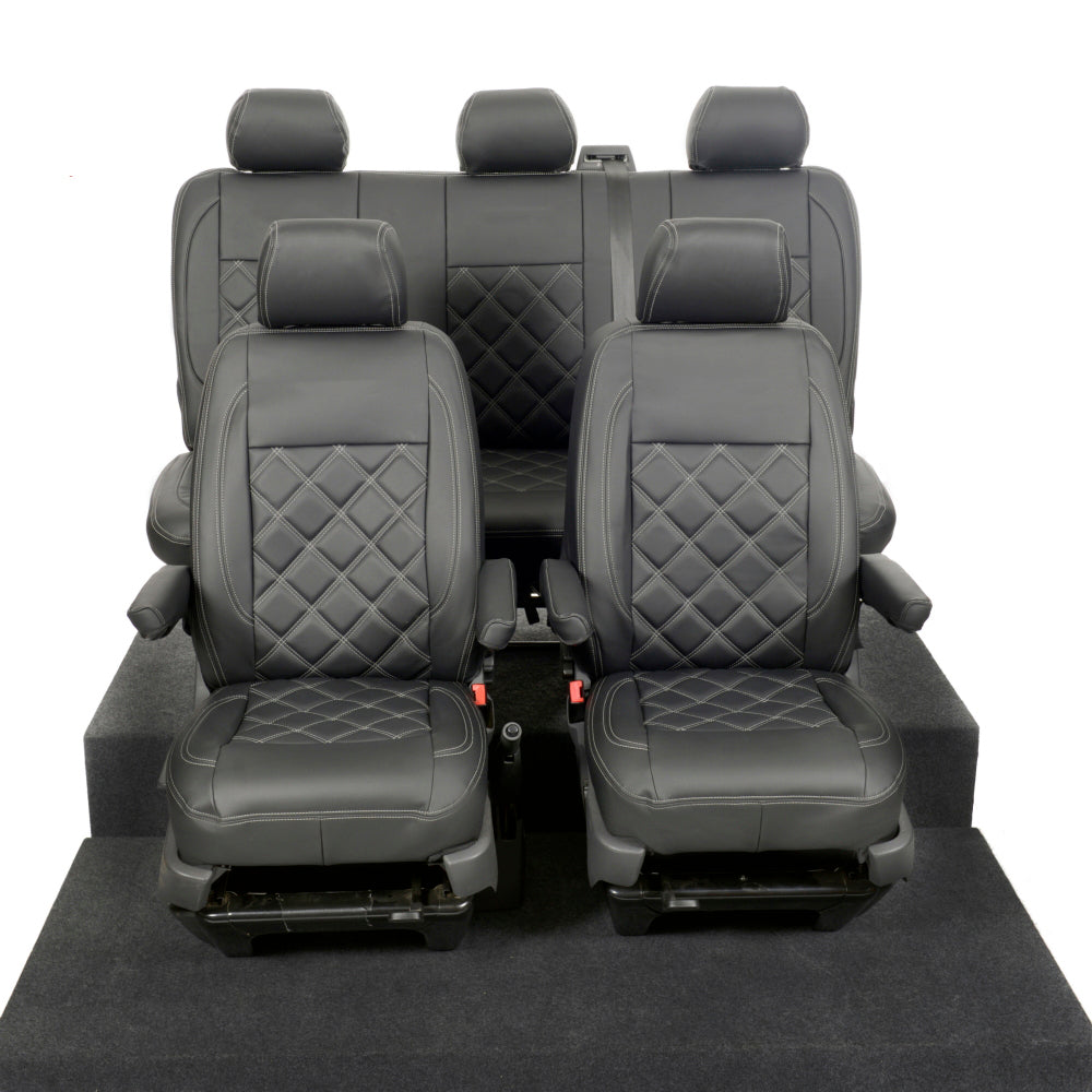 VW T6/T6.1 Transporter Tailored Leatherette Seat Covers 2015+