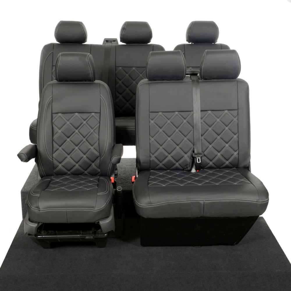 VW T6/T6.1 Transporter Tailored Leatherette Seat Covers 2015+