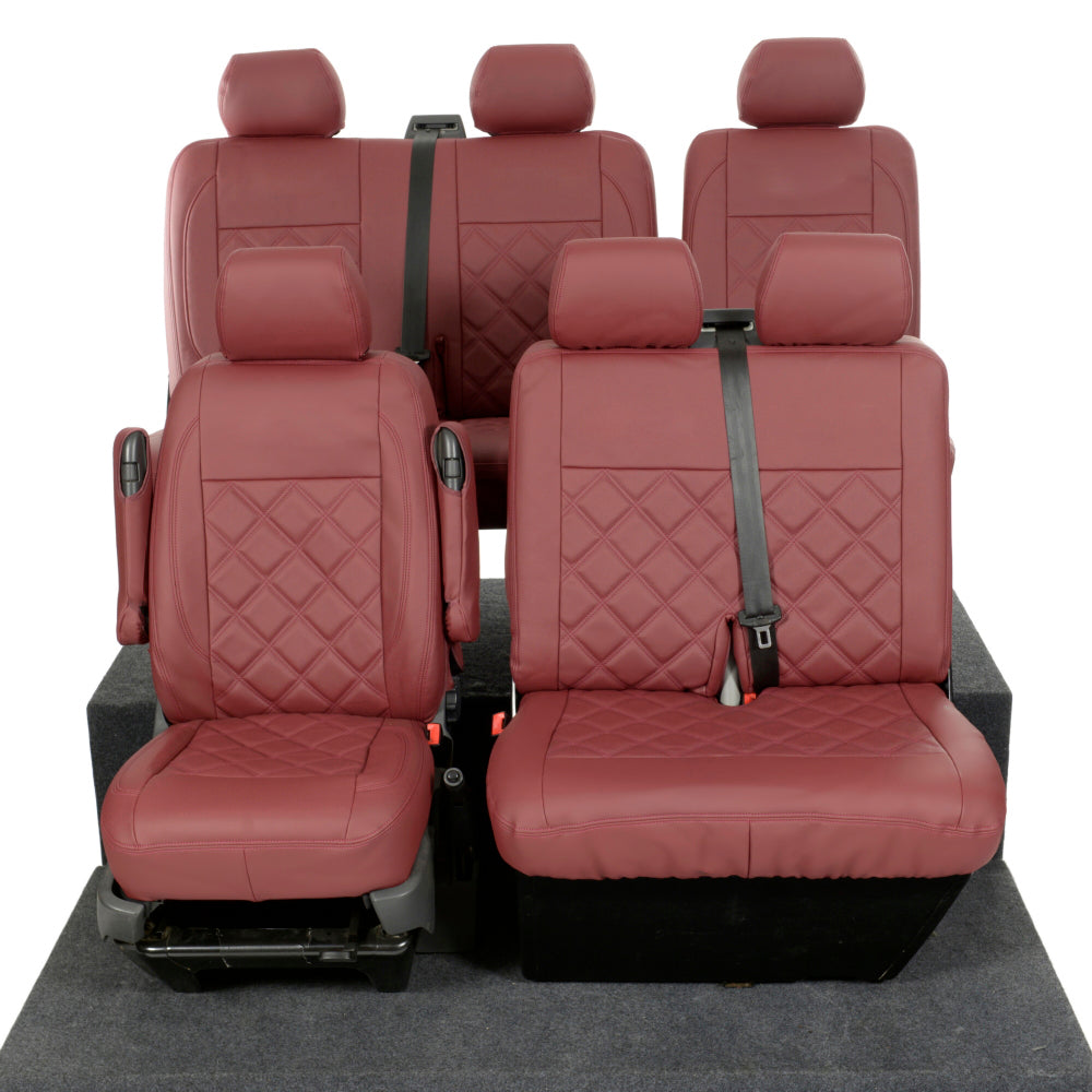 VW T6/T6.1 Transporter Tailored Leatherette Seat Covers 2015+