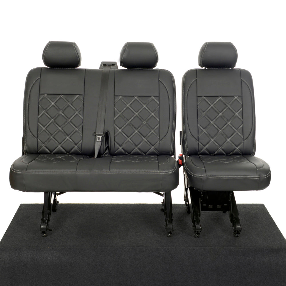 VW T6/T6.1 Transporter Tailored Leatherette Seat Covers 2015+