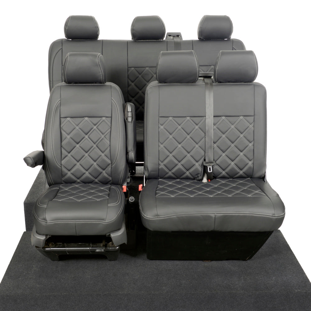 VW T6/T6.1 Transporter Tailored Leatherette Seat Covers 2015+