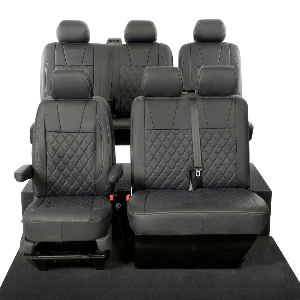 VW T6/T6.1 Transporter Tailored Leatherette Seat Covers 2015+
