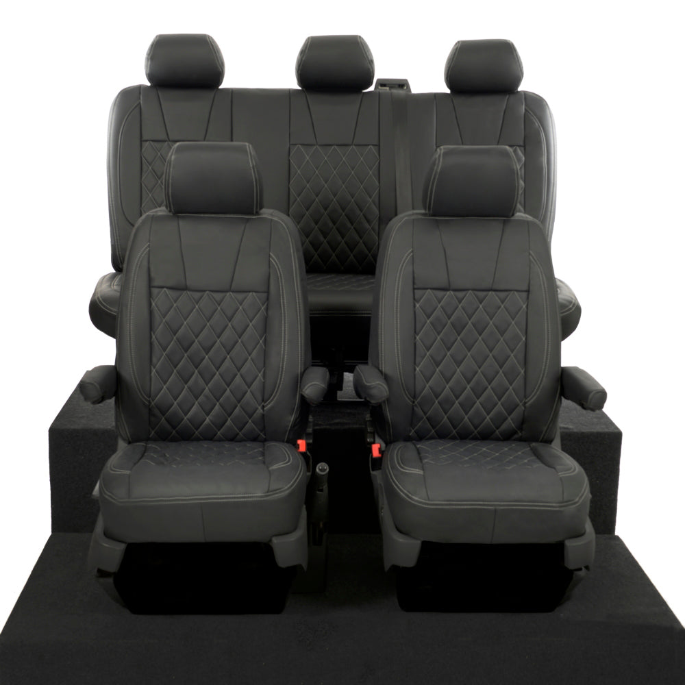 VW T6/T6.1 Transporter Tailored Leatherette Seat Covers 2015+