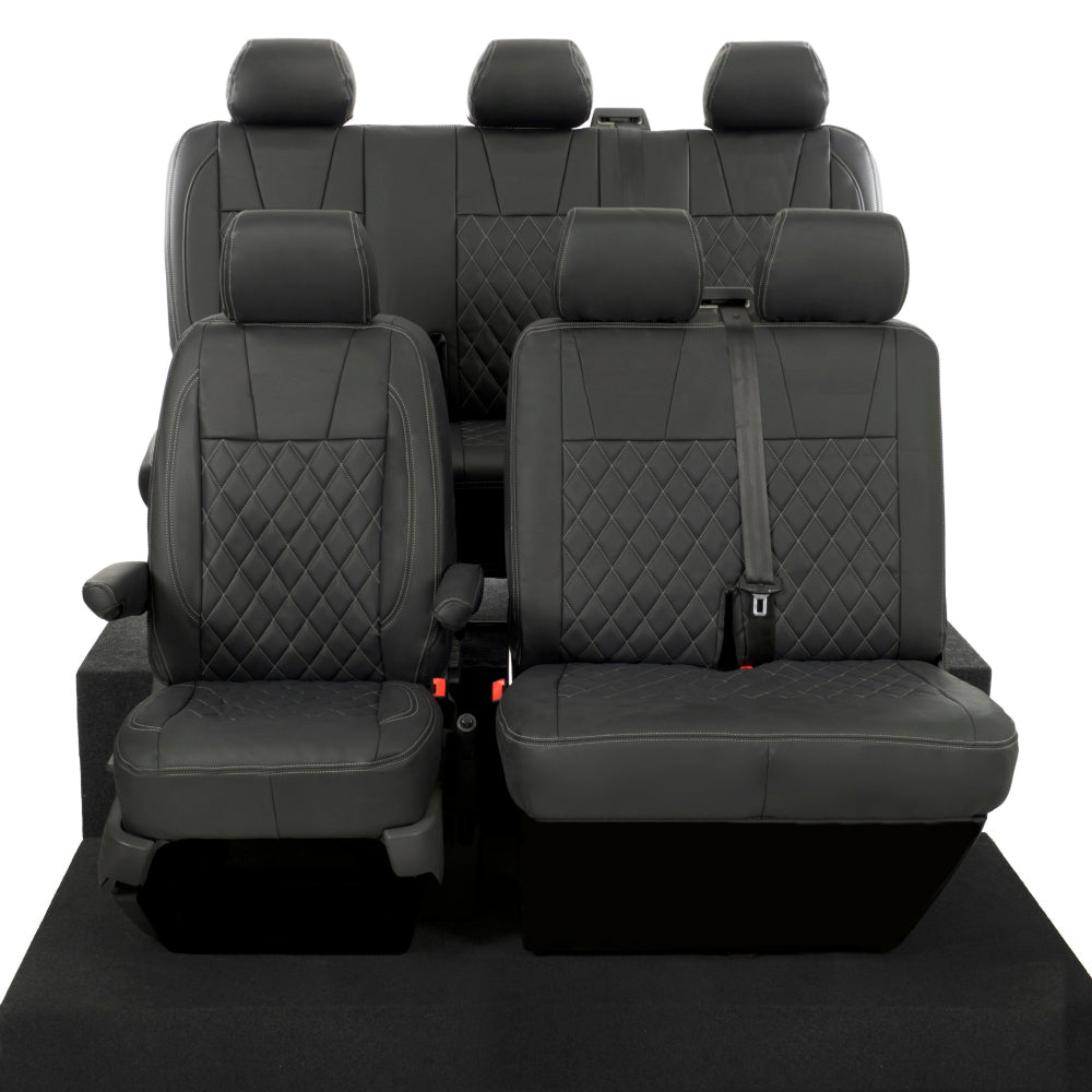 VW T6/T6.1 Transporter Tailored Leatherette Seat Covers 2015+