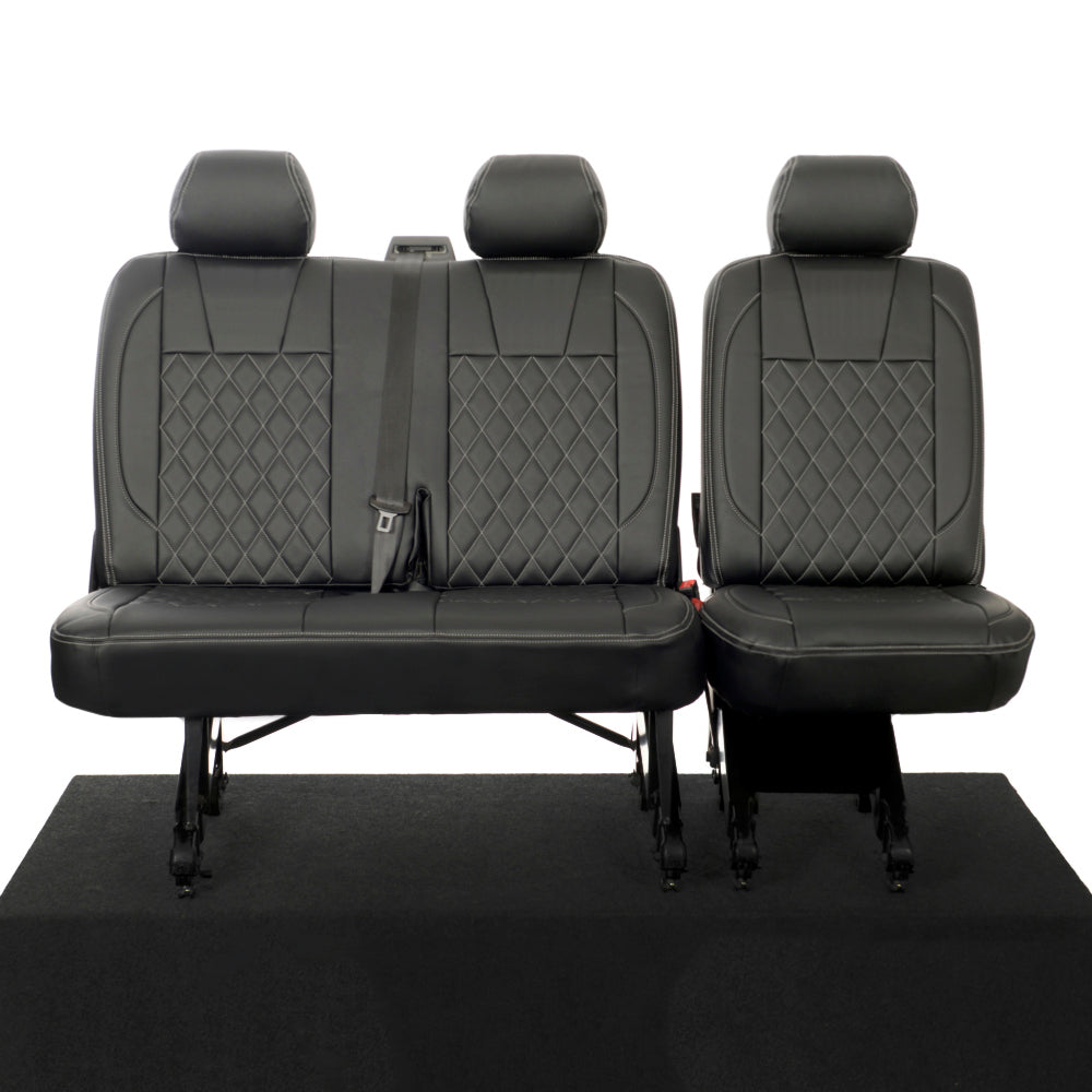 VW T6/T6.1 Transporter Tailored Leatherette Seat Covers 2015+