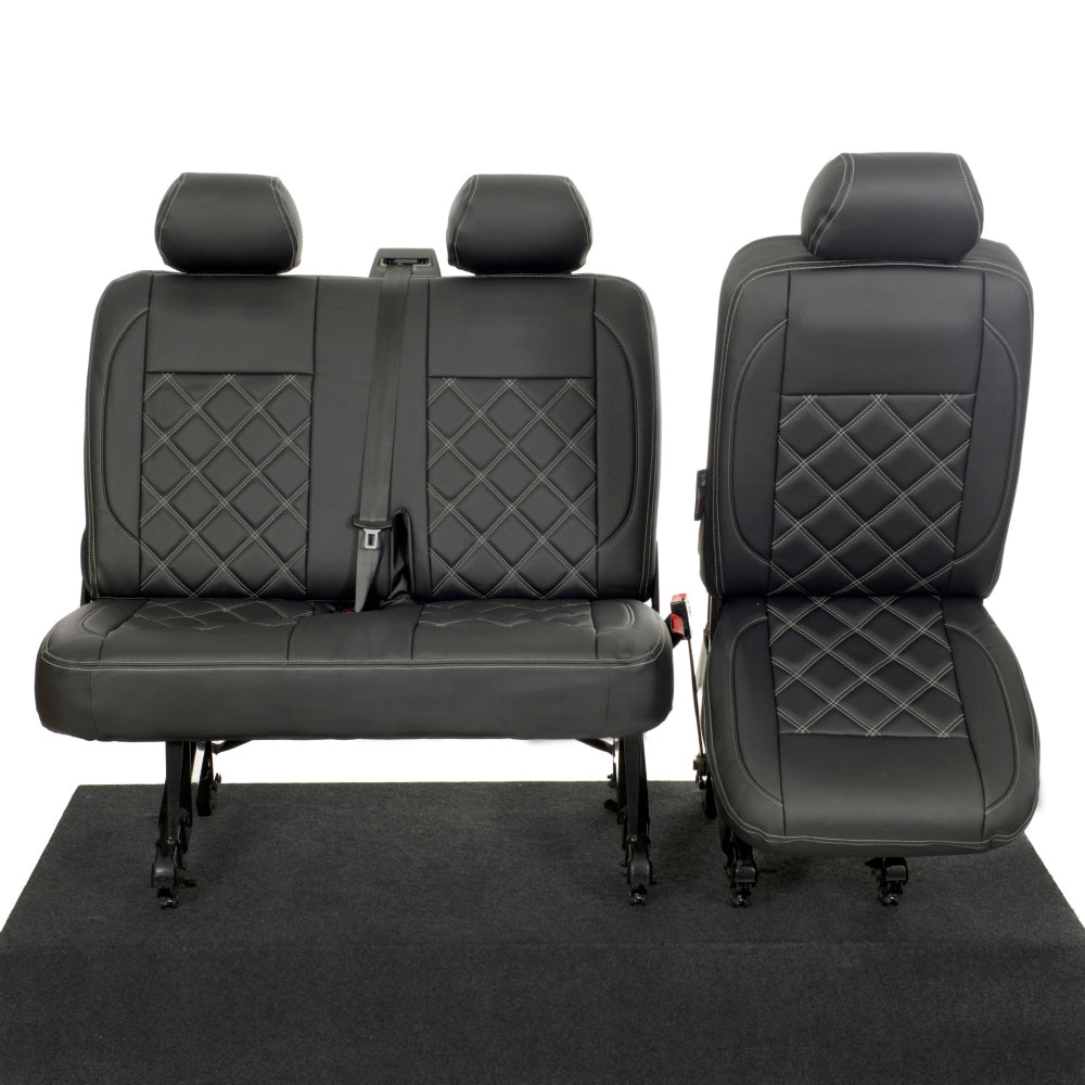 VW T6/T6.1 Transporter Tailored Leatherette Seat Covers 2015+
